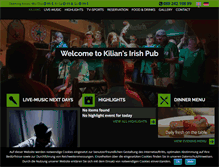 Tablet Screenshot of kiliansirishpub.com